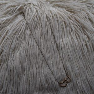 Gold Interlocking Hearts Necklace